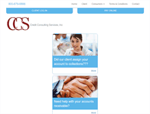 Tablet Screenshot of creditconsultingservices.com